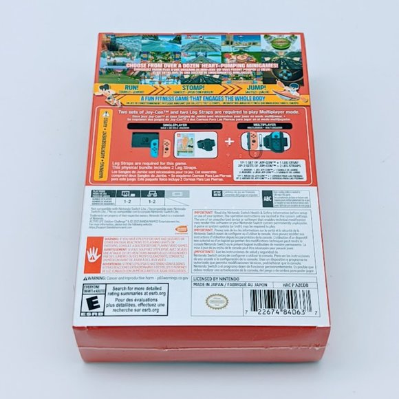 Active Life Outdoor Challenge Nintendo Switch Includes 2 Leg Straps New Sealed - Picture 3 of 7